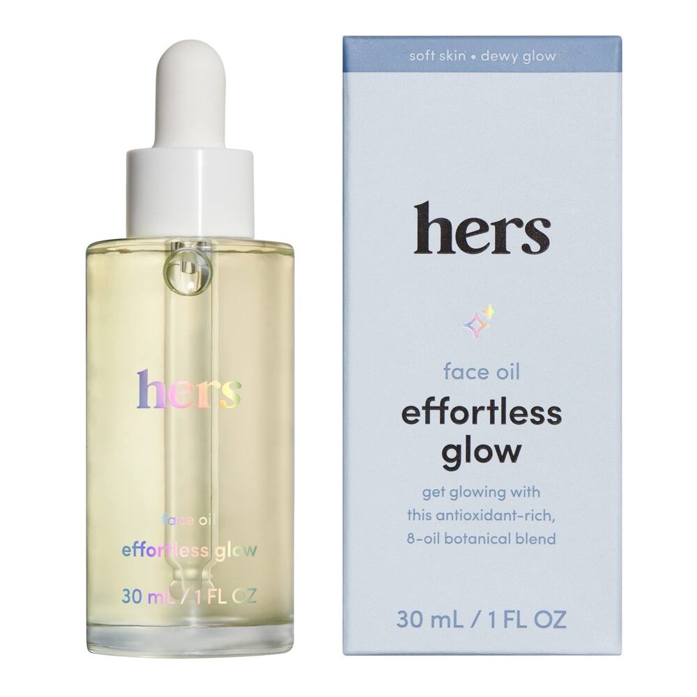 Hers Effortless Glow Face Oil Soft Skin/Dewy Glow 30ml / 1 Fl Oz BRAND NEW